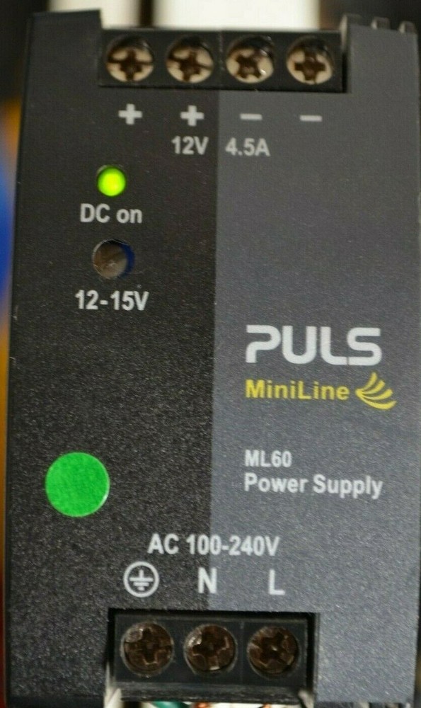 PULS ML60.121 & ML60.122 Miniline Power Supply ML60 AC 100-240V DC 12-15V TESTED