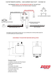 12V Remote Battery Disconnect Switch 200A 1000A Kill Cut Off GM Side Post