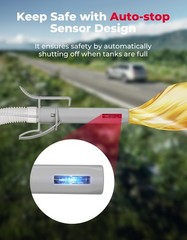 Electric Fuel Transfer Siphon Pump Battery Powered Gas Oil Water Liquid 3.2 GPM
