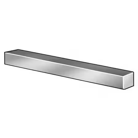 Zoro Select Wwg350062006236 Oversized Key Stock, 36 In L, 1/16 In W, 1/16 In H,