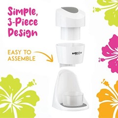 Machine Kit – 3 Flavors, 25 Cups, Straws, Pourers, Ice 4 Fl Oz (Pack of 4)