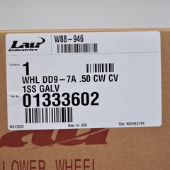 013336-02 Lau DD9-7A Blower Wheel Squirrel Cage 9-1/2″ x 7-1/8″ x 1/2″ CW