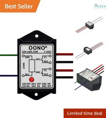 DPST Power Relay Module 8A AC/DC 12V Control Screw Mount LED Indicator