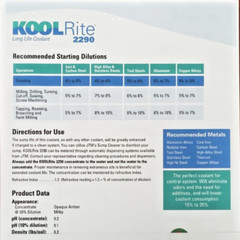 Koolrite Coolant 2290 Metal Working Fluid, Semi Synthetic 55 gallon Drum
