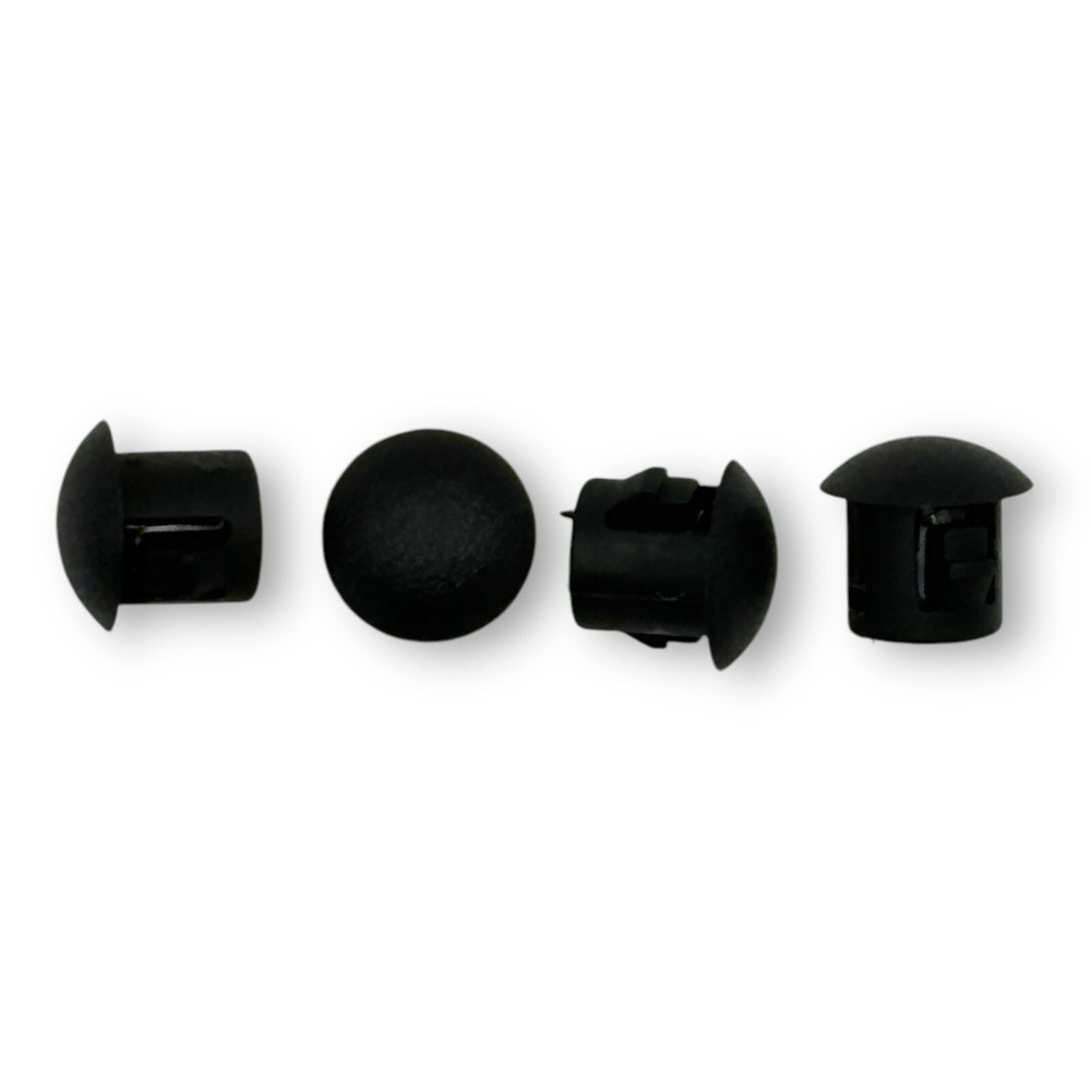 3/16″ Hole Nylon Locking Panel Plugs Black/White Dome Cover 15/64″ Top Width