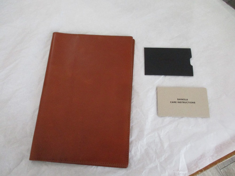Shinola Journal Cover genuine Leather smooth tan USA notebook 5.75×8.75″