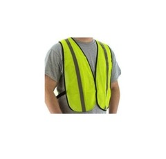 Lot of 6 – MAJESTIC 75-3003 YELLOW MESH VEST NON-ANSI ONE SIZE FITS MOST NEW