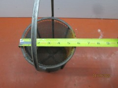 5.5″ x 6″ Perforated Basket, Heavy Duty Construction, Fixed Handle, 3 Available