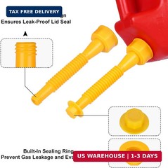 Gas Can Spout Replacement,Fuel Can Spout,Gas Tank Nozzle,Gas Tank Spout,(3Kit-Ye