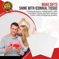 1,000-Sheets Bulk Premium Gift Wrap Tissue Paper White 20 X 30 Inches Premium