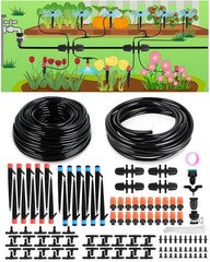 Drip Irrigation System for Watering Garden: 230FT Misting Sprinkler DIY