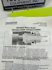 Thaxton Hy-Tech Machine 2″ Pipe Socket Weld Plug #2SWC NEW ship from USA