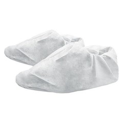 SAS Safety 6809 Gen-Nex Shoe Cover, Large, PVC, White
