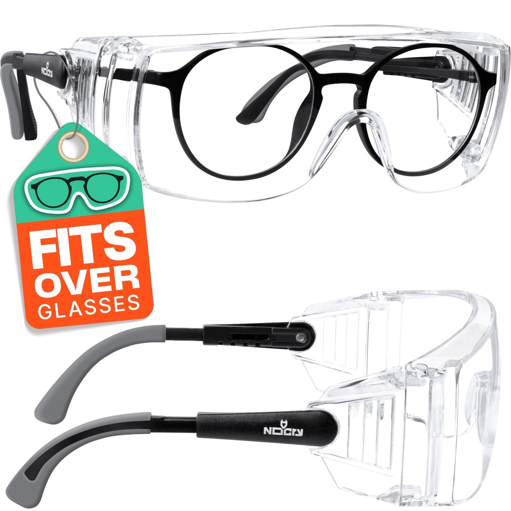 Safety Glasses Over Eyeglasses — Fog and Scratch-Resistant Over Glasses Safet…