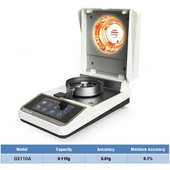 Digital Halogen Moisture Analyzer 110g 0.001g High Precision Lab Moisture Tester