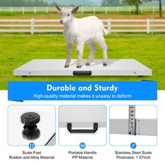 Portable Digital Livestock Vet Scale Hog Pet Dog Sheep Goat Scale 300kg x 0.1kg