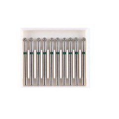 10 Pcs/Box Dental Surgical Diamond FG 1.6mm Burs Ball Round High Speed Handpiece