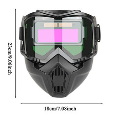 Auto Darkening Welding Glasses Adjustable Band Detachable Welder Mask Impact