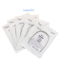 Dental Orthodontic Heat Thermal Activated NITI Arch Wires Natural Round Wire