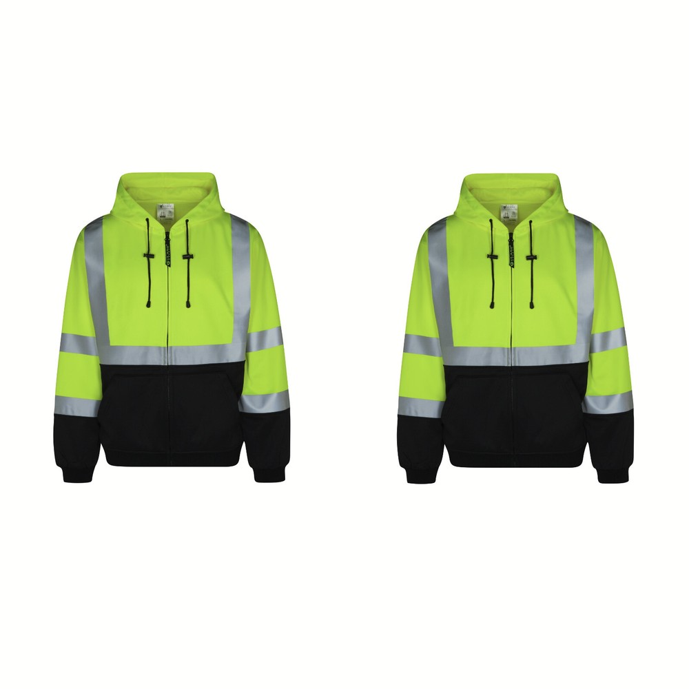 2 Pack Everyday ANSI Class 3 9oz Full-Zip Sweatshirts /Hoodie
