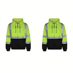 2 Pack Everyday ANSI Class 3 9oz Full-Zip Sweatshirts /Hoodie