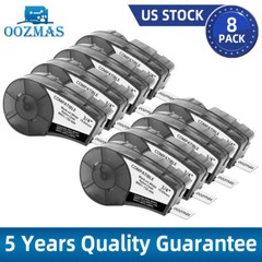 10X Label Cartridge For Brady BMP21-PLUS M21-750-499 Black/White 3/4″ x16′ Nylon