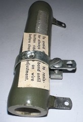 8500 Ohm 50 Watt Adjustable, Tubular Ceramic Power Resistor By TECH-OHM