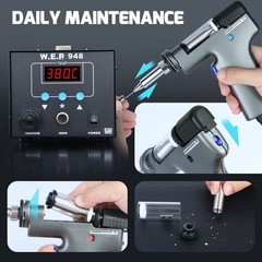 WEP Desoldering Station Powerful Sucker Electric Suction Tin Gun Soldering Iron