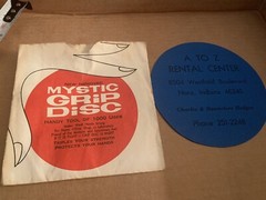 Vintage A to K RENTAL Rubber Mystic Grip Disc WESTFIELD BLVD NORA INDIANAPOLIS