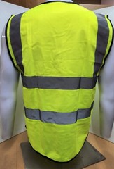 Hi Visibility Reflective Yellow Safety Vest with ID POCKET (Small to 2XL)