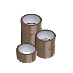 36 RLS 2″ x 110 Yards Brown Carton Sealing Packing Tape 1.75Mil Tan Packing Tape