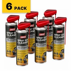 LAUCO Spray Gun Cleaner 14 oz, Pack of 6, High-Performance Paint Gun Cleaner