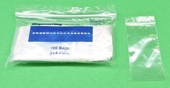 5000 Zippit Bags Reloc 2″ x 4″ Clear 2mil Zip Seal Lock Bag Reclosable 5,000 2×4