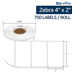 4″x2″ (102 mm x 51 mm) Barcode Shipping & Multipurpose Labels For Zebra & Rollo