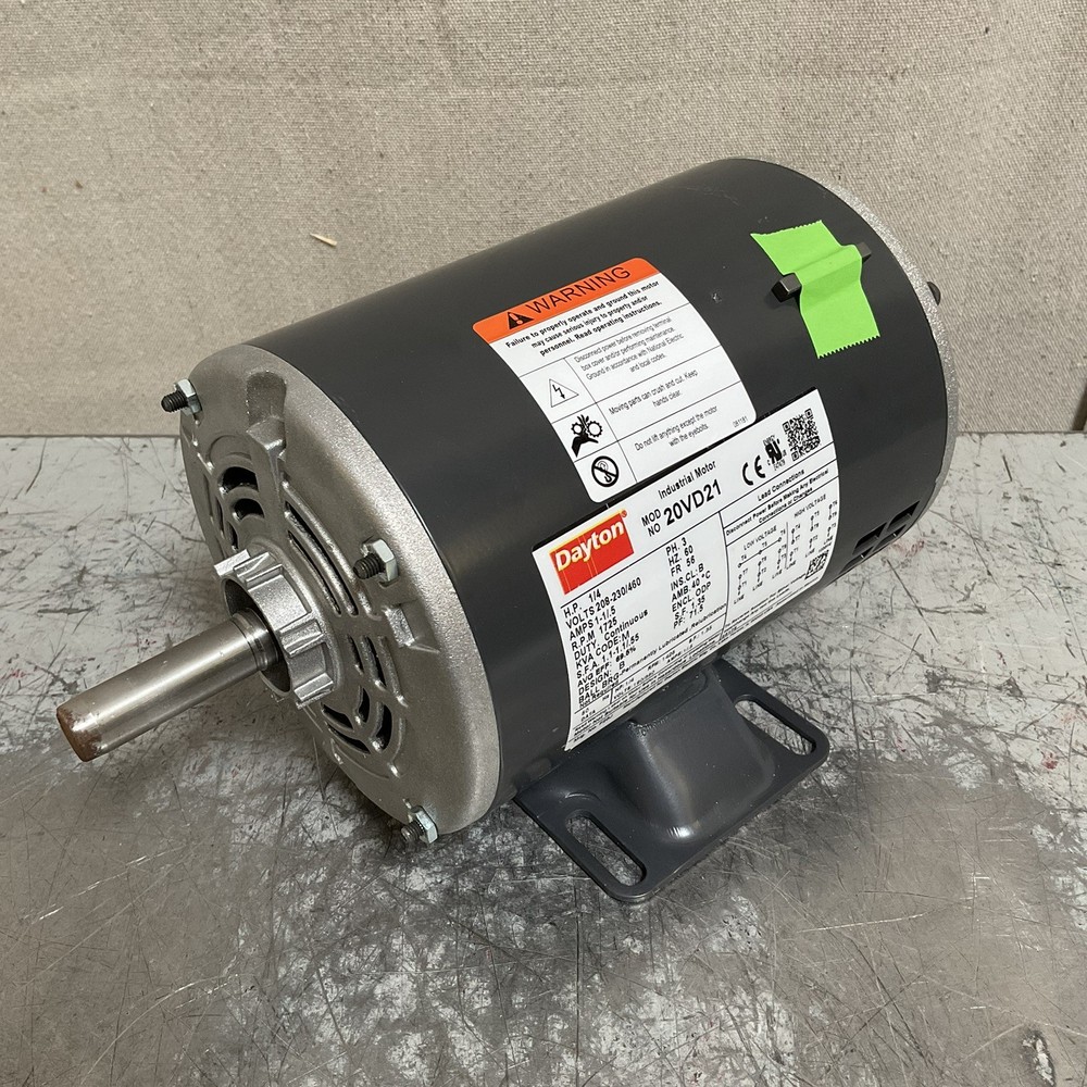 DAYTON 20VD21 General Purpose Motor 1/4hp 1725rpm