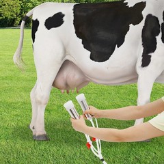 2in1 Pulsation Cow Milking Machine Milking Machine w/Stainless Steel Bucket 5LUS