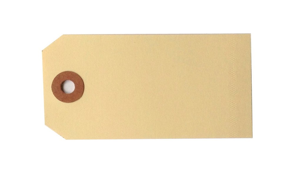 #3 Shipping Tags, Manila, Plain 10 Pt., 3-3/4″ x 1-7/8″- 1,000 / BOX