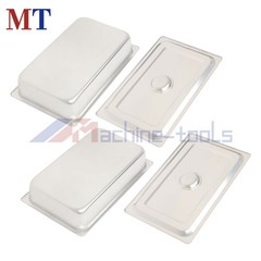 2-Pack Full Size Hotel Steam Table Pan with Lid 4 Inch Deep Stainless