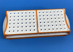 Simport Scientific Tube Rack Holds 84 Tubes Assorted Colors Total of 7 Racks