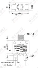 3A-25A Manual Reset Push Button Switch Thermal Circuit Breaker 125/250VAC 32VDC