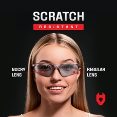 NoCry Lightweight Tinted Safety Glasses with UV 400 One Size,