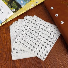 Number Stickers, Number Stickers 1-100, 2500 PCS Vinyl Consecutive Number 25