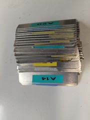 Lot of 25 Lista Aluminum Cabinet Drawer Dividers 2″ x 3-7/8″ D75-06 Stanley