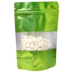 200 Matte Standup Zip Seal Bag in with Clear Window for Dried Foods Candy Sugar