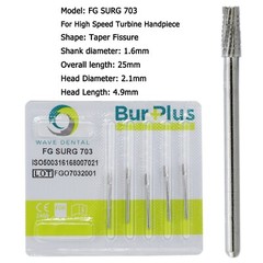 Wave Dental Surgical Burs 702 701 703 High Speed Long Shank Carbide bur FG SURG