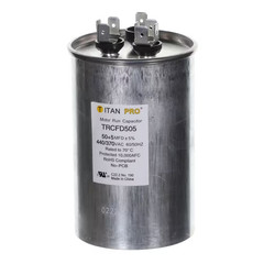 TitanPro TRCFD505 HVAC Round Dual Motor Run Capacitor 50/5 MFD/UF440/370 Volts