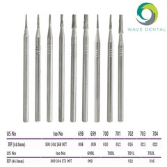 Wave Dental Surgical Burs Carbide 698 699 699L 700 701 702 702L Taper HP Prima