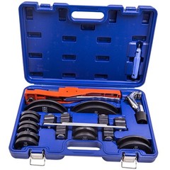Ratcheting Pipe Bender HVAC Refrigeration Tube Bending Heads Cutter Tool Kit New
