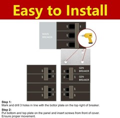 Safety Certified Generator Interlock Kit for GE Breakers – Protect Your Home