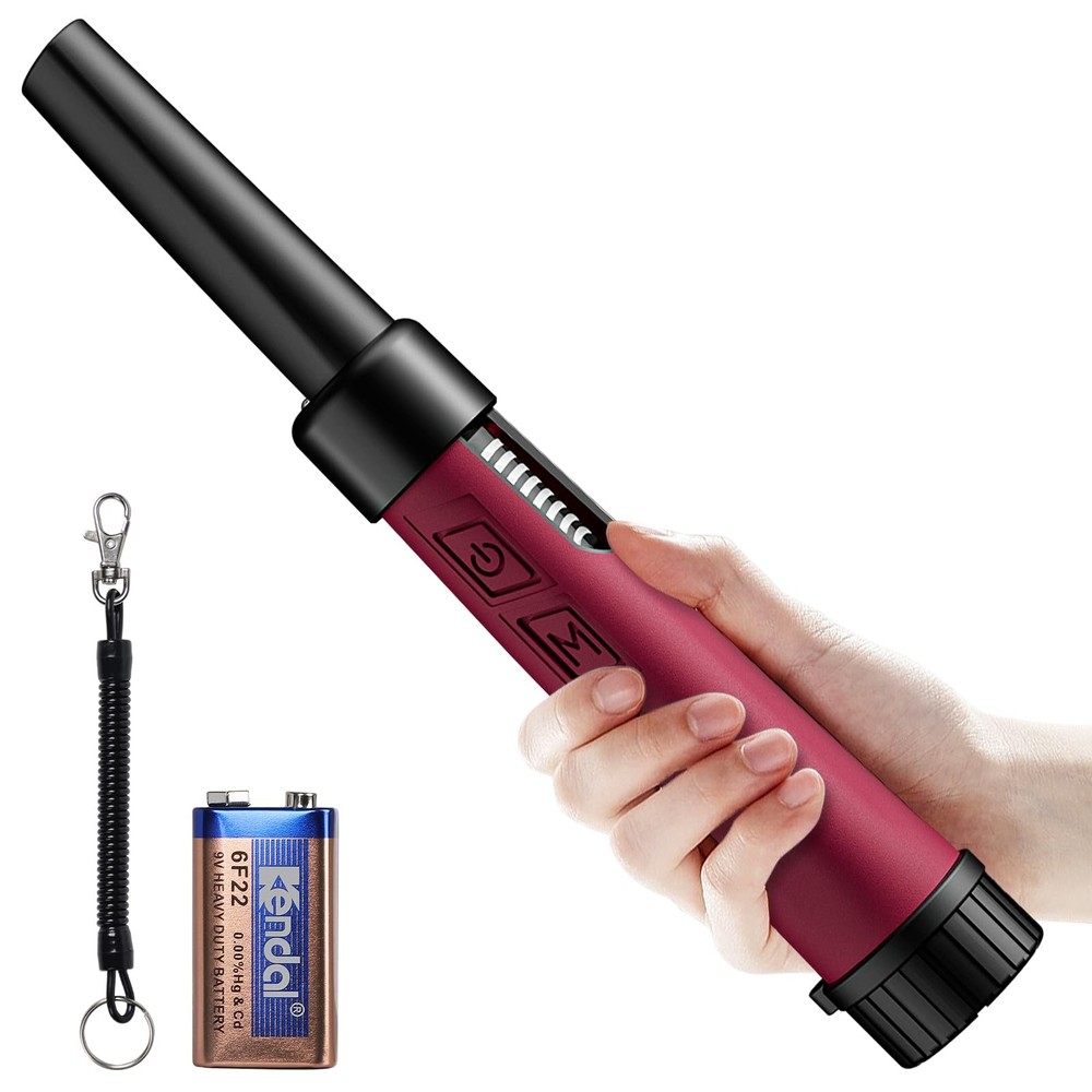 OKESAM Metal Detector Pinpointer for Adults, IP68 Fully Waterproof Rose Red